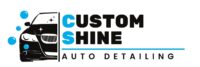 custom shine, auto detailing logo